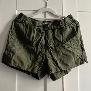 Olive Green Madewell Shorts